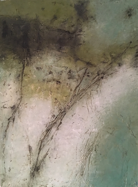 mixed media painting "Sky Path"